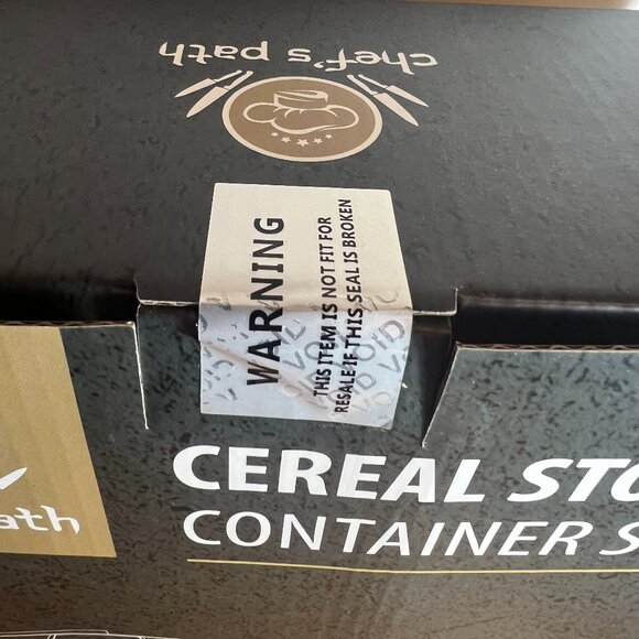 Chef's Path Cereal Containers Storage Set, Airtight Food Storage Containers, Kit - Picture 3 of 4